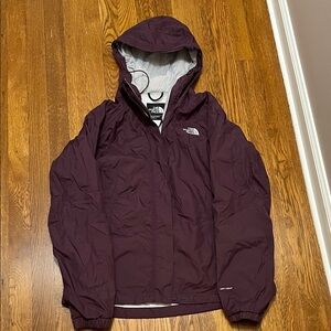 Women’s plum purple north face size medium rain coat lightweight jacket
